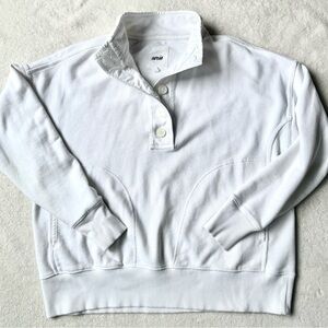 Aerie Women's White Button-Up Sweater